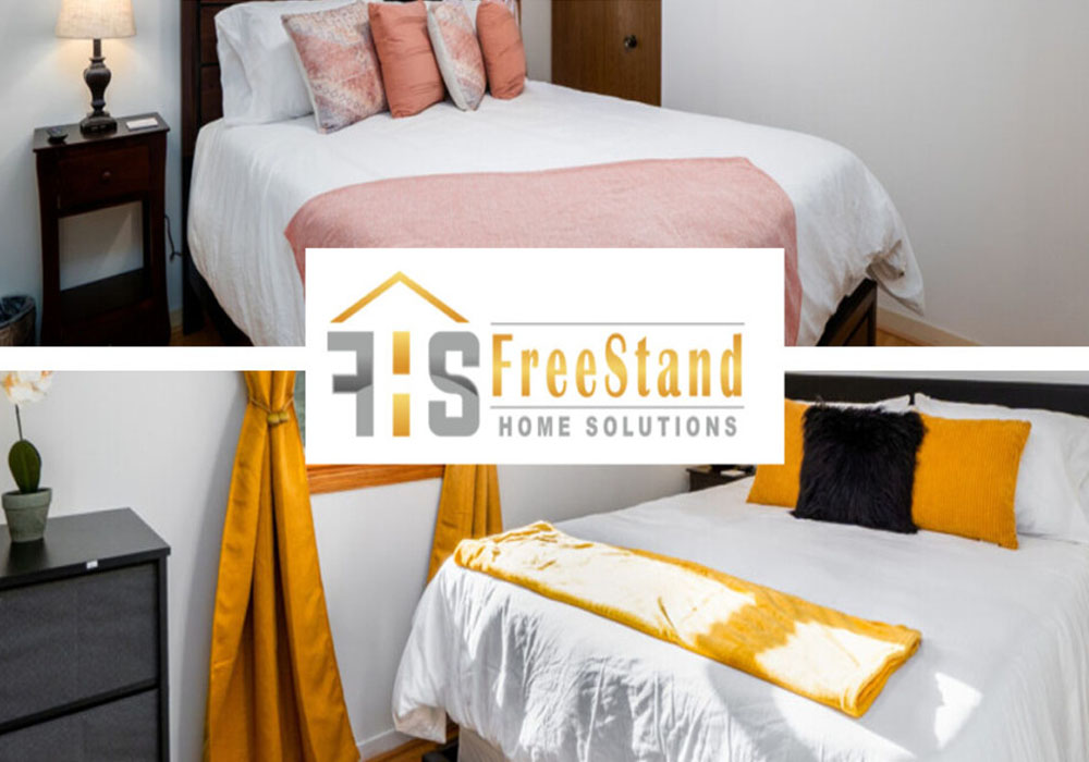 bedrooms from a corporate housing by FreeStand Home Solutions