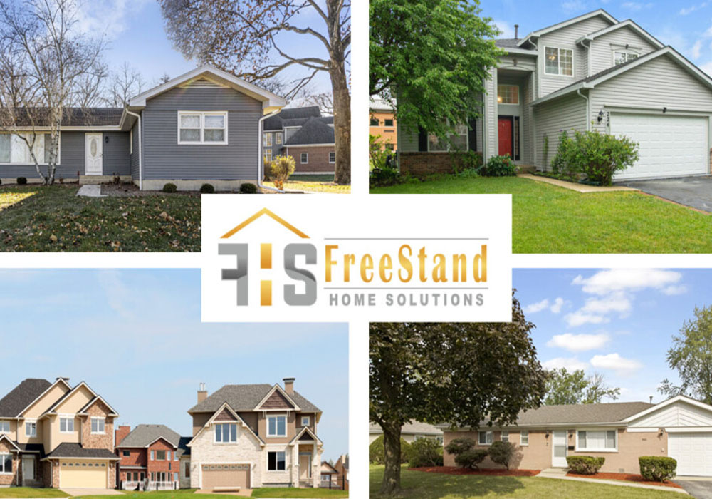 four different housing in Chicagoland by FreeStand Home Solutions
